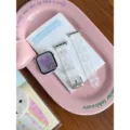 Heart frosted TPU watch strap compatible with Apple watch, sweet style replacement band. - Self-measured: 18mm / White Heart (22mm)
