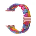 Cinturino in resina colorata per Apple Watch, cinturino di ricambio a 3 maglie con fibbia. - Compatibile per Serie 12/11/10 46mm 44/45/49/42mm Universale / Arcobaleno