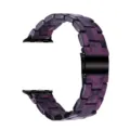 Cinturino per orologio in resina viola compatibile con smartwatch, elegante accessorio. - Viola