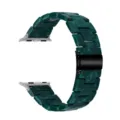 Cinturino in resina verde cinturino di ricambio compatibile con smartwatch accessorio leggero duraturo - Smeraldo Opaco Fibbia Argento