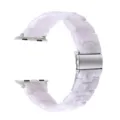 Cinturino in resina marmo viola chiaro di ricambio per smartwatch elegante e chic - Bianco Brillante