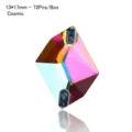 Cosmic shape glass sew on rhinestone with AB plating, dual holes 13x17mm flat back crystal. - Cosmic Shape (16x20mm) / 45 Pieces/Pack