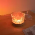 USB Salt Crystal Aromatherapy Bedside Table Lamp Warm Light USB Single Color Variant Model - Natural Salt Lamp + USB Plug-in Warm Light
