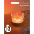 Crystal Salt Stone Aroma Table Lamp LED Warm Night Light Bedside Home Decor Desk Light - Natural Salt Lamp + USB Plug-in Warm Light + Osmanthus Essential Oil