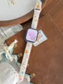 Cute cartoon TPU watch strap replacement compatible with Apple Watch series, sweet style design. - Fit: (Series 10/11 42mm) / Thin - Nice Bear Bow