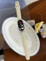 Jelly polka dot TPU sports watch strap replacement accessory for smart wristband devices. - Compatible S10/11 42mm / Light Yellow