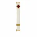 Off-white leather watch strap featuring gold buckle and red clover for Xiaomi smart band. - Fit: Apple 38/40/41/(s10/s11 42mm) Universal / Cream Red Floral
