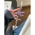 Cinturino per orologio con stella leopardata in crine di cavallo compatibile con Apple Watch. - Auto-misurato: 18mm / Stampa zebrata