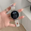 Braided smartwatch replacement strap compatible with Huawei watch, cute bear design style. - Compatible: 18mm / Starlight Color