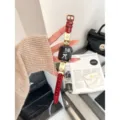 Bracelet de montre trèfle à motif bambou compatible avec Apple Watch accessoire - Compatible avec Huawei 22MM / Bordeaux Trèfle