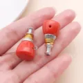 DIY Harz Bernstein tibetischer Stil Buddha Kopf Perle Schmuck Zubehör Variante rot - Orangeroter Harz Zinklegierung Tibetischer Drei-Wege Buddha Kopf Turm / 27x14x14mm Öffnung 2mm / Orangerot