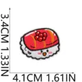 Cute cartoon sushi embroidered patch clothing accessory DIY badge appliques iron on - Caviar Sushi (X1FT-068-08)
