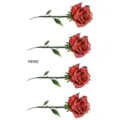 Adesivo tatuaggio temporaneo carina rosa rossa fiore braccio gamba corpo set impermeabile - HS352