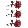 Tatuaggio Temporaneo Rosa Rossa Stile INS Adesivo Corpo Impermeabile Braccia Gambe - HS353