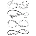 Adesivo per tatuaggio temporaneo impermeabile infinito uccello design arte corporea variante - Stile SS167 (SS167)