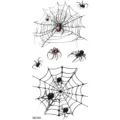 Halloween spider temporary tattoo sticker sheet, waterproof black widow body art decal MZ349 - MZ349