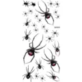 Halloween spider temporary tattoo sticker sheet waterproof body art scary black widow design - MZ400