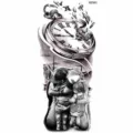 Temporary tattoo sticker black sketch broken pocket watch family hug design body art decal - NZ961 Pocket Watch Family Style / 19.8x9.6CM