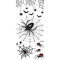 Halloween spider temporary tattoo sticker sheet for arm body art party waterproof decor. - MZ405