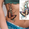 Sexy butterfly temporary tattoo sticker, waterproof long-lasting body art for women. - Butterfly Floral Pattern (NZ1028)