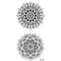 Tatuaggio temporaneo adesivo mandala nero geometrico braccio schiena impermeabile arte - MZ185