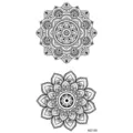 Henna tatuaggio temporaneo adesivo mandala floreale design arte corporea nero impermeabile - MZ186