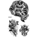Croix autocollant tatouage temporaire imperméable art corporel style gothique cou main - SS941