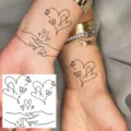 Temporary tattoo sticker waterproof heart butterfly hand design body art fake tattoo - Heart Butterfly Gesture (HA113) / 8x8cm