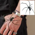 Realistic spider temporary tattoo sticker for hand back, waterproof body art decal. - HA118
