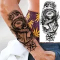 Waterproof dragon totem temporary tattoo sticker for arm and leg, long-lasting realistic design. - NZ1042 / 19.8x9.6CM
