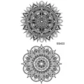 Autocollant de tatouage temporaire mandala noir art corporel floral géométrique bras jambe - Style Géométrique Mandala(SS422)