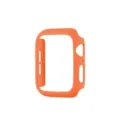 Oranger PC Hartschutz Bumper Schutzhülle für Smartwatch, matte Oberfläche Detail Ansicht. - Orange / 38mm