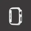 Weißes mattes PC-Hartschalen-Schutzgehäuse für Smartwatch Serie, langlebiger Bumper-Rahmen - Weiß / 38mm