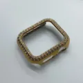 Gouden Strass Apple Watch Hoesje Glitter Beschermende Bumper Cover Schitterende Look - 38mm / Goud