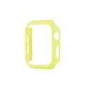 Gelber matte PC Schutzrahmen kompatibel mit Apple Watch Smartwatch Bumper Hülle. - Gelb