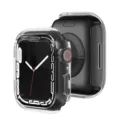 Transparente PC Schutzhülle für Apple Watch, hohles Halbpaket Stoßstangen Gehäuse Smartwatch. - Transparent - Ausgehöhlte PC-Hülle