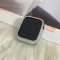 Zilveren strass horlogekast, glinsterende kristallen diamant bumper bescherming voor accessoire. - 38mm / Verziverde Strass Beschermhoes