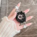 Μεταλλικό λουράκι smartwatch τετράφυλλο τριφύλλι συμβατό με ρολόι Huawei πολυτελείας - Huawei Watch 3 22mm / Ασημί Λευκό
