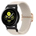 Geweven nylon elastische horlogeband vervanging beige band voor smartwatch accessoires - Voor Samsung Gear S2 20mm / Sterrenlicht