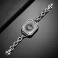 Metallkettenarmband und Gehäuse Ersatz kompatibel mit Apple Watch, elegantes Premium-Design. - 38mm für iwatch 1/2/3 / Silber mit Gehäuse