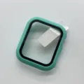 Matte PC full coverage watch case with integrated screen protector, mint green compatible accessory - Light Green