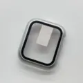 Silver PC all-inclusive protective case for smart watch, matte finish screen film bumper. - Silver