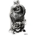 Rosa angelo adesivo tatuaggio temporaneo impermeabile variante arte corporea sticker - SS873 / 9.8x5.8cm