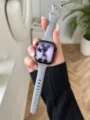 Grey slim silicone watch strap replacement band for Apple Watch, soft stylish daily wear choice. - Universal for 42mm (Series 1/2/3)/44/45/46/49mm / Gray Slim Waist Style