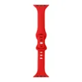 Bracelet de montre en silicone fine taille rouge, choix élégant pour une variante de montre. - Rouge Taille Fine