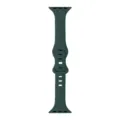 Bracelet de montre en silicone fin compatible avec Apple Watch, vert foncé sport bracelet. - Vert Foncé