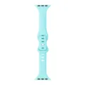Bracelet de montre en silicone fin compatible avec Apple Watch, bracelet de sport souple. - Bleu Jeunesse