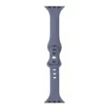 Bracelet de montre de rechange mince en silicone compatible couleur gris bleu sport modèle - Gris Lavande