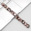 Ersatzarmband aus Harz Schildpatt Kettenarmband kompatibel mit Smartwatch stilvoll - Kompatibel: Honor Magic/Dream / Einzelner Loop Denim-Kette - Schildkrötenstein Blume