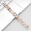 Harz Uhrenarmband Schildpatt Ersatz Armband kompatibel mit Smartwatch stilvolles Zubehör - Einzelner Loop Denim-Kette - Nougat